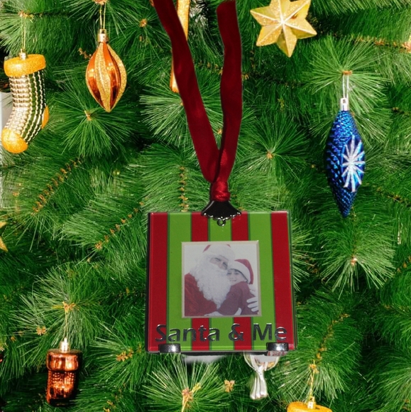 Infant Santa Onsie by Cat & Jack & "Santa & Me"  Ornament Frame - Picture 10 of 11